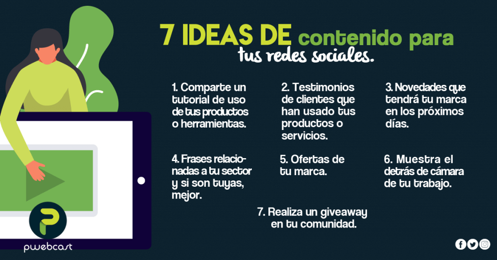 7 ideas de contenido