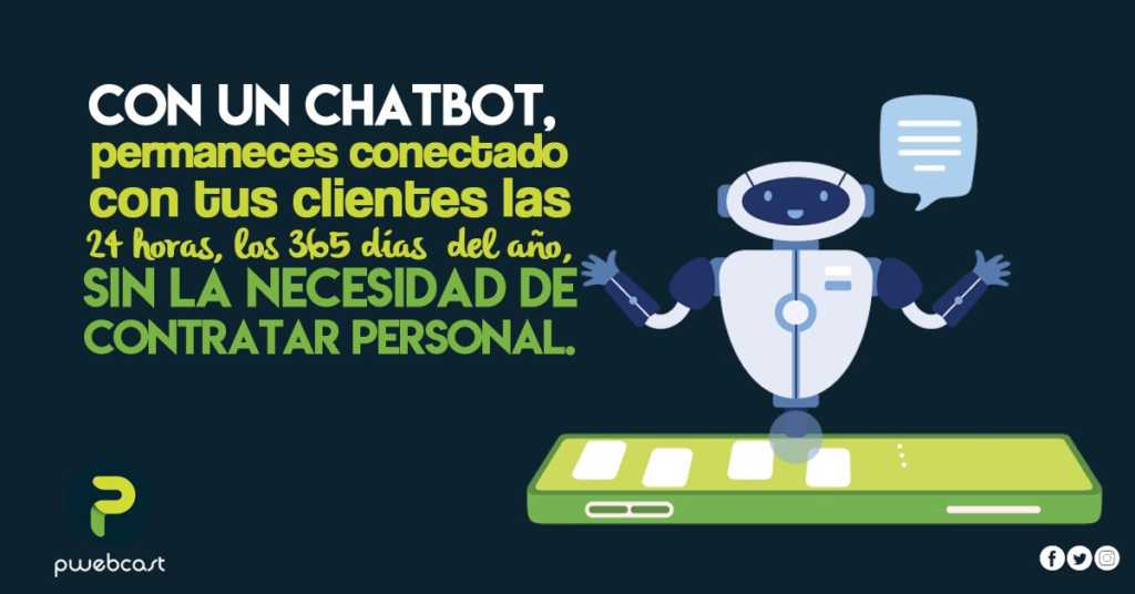 Con un chatbot, permaneces conectado