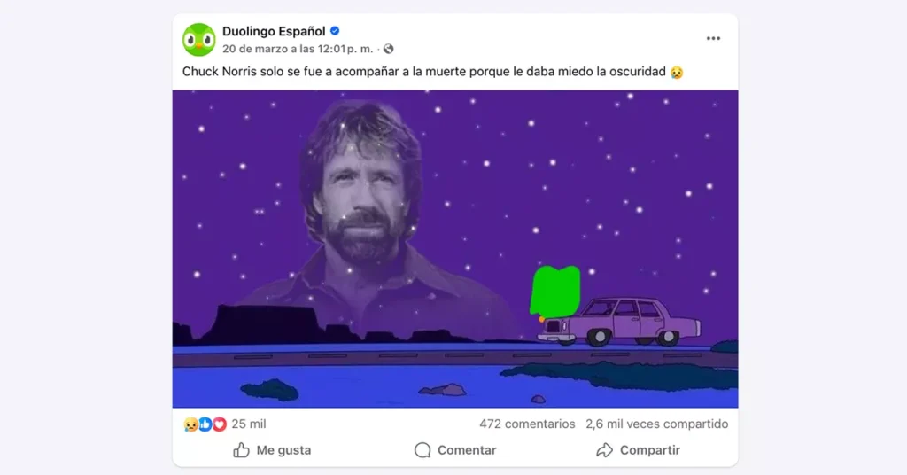 Duolingo: humor y timing perfecto